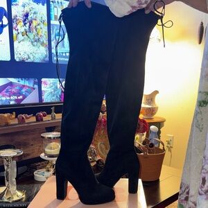 Gianni Bini Black Over the Knee Boots